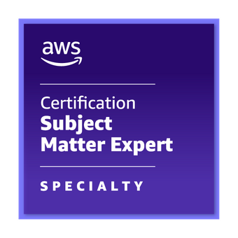 AWS Certification Subject Matter Expert Specialty Logo